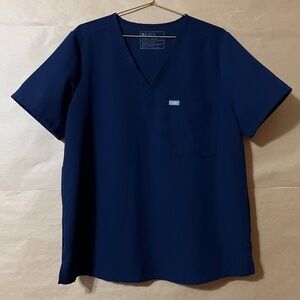Figs | Catarina One Pocket Scrub Top V-Neck Navy Blue Size XL